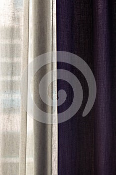 Two tone curtain for background