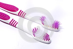 Two toothbrushes