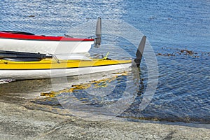 Two touring kayaks Stockholm archipelago