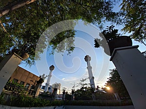 Two tower of bandung mosque