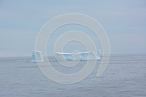 Two-tower table iceberg, Antarctic Peninsula