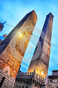 Two towers in Bologna