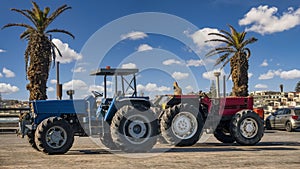 two tractors