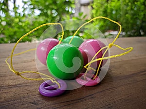 two traditional games called Clackers Balls
