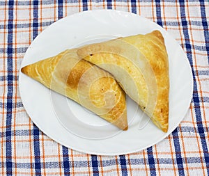 Two traditional South African Samoosa