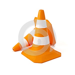 Two traffic cones