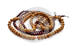 Two types of Buddhist rosaries with 108 beads on each