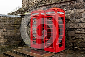 Dvě typický telefon v velký británie 