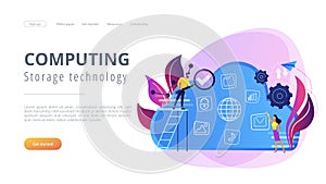 Big data concept vector illustration.