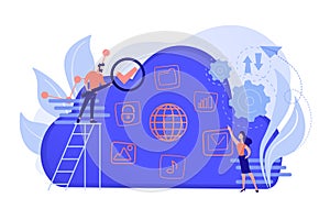 Big data concept vector illustration.