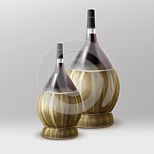 Vector fiasco bottle