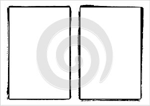 Two Vector Film Frame Edges / Borders