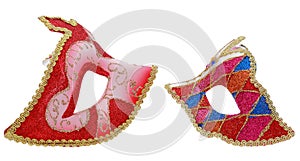 Two venetian masks