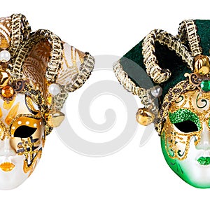 Two Venetian masks