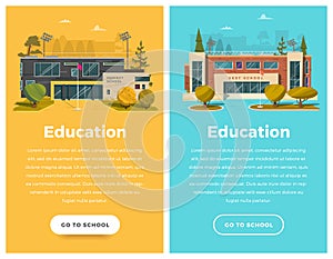 Two vertical banner for web design