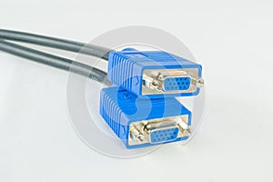 Two VGA signal cables