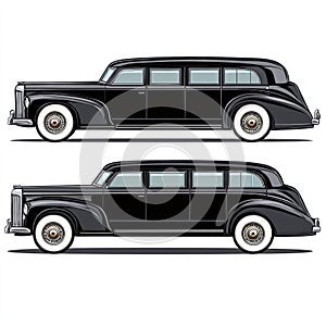 Classic Black Limousine