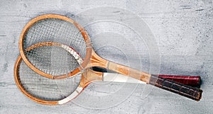 Two vintage rackets