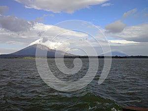 Two volcanos from Ometepe Island, Nicaragua