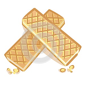 Two wafers vector