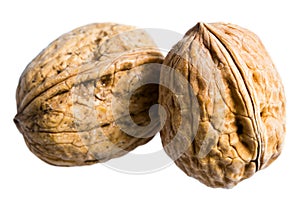 Two walnuts