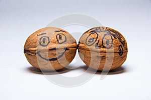 Two Happy Walnuts