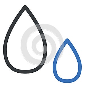 Two water drops, icon