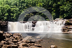 Two of the waterfalls at High Falls of Cheat