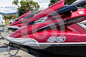 Two waverunner jet skis