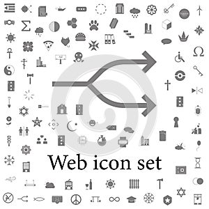 Two-way arrow symbol, arrow icon. web icons universal set for web and mobile