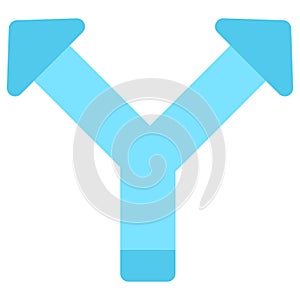 Two way directional arrow Isolated Vector icon which can easily modify or edit