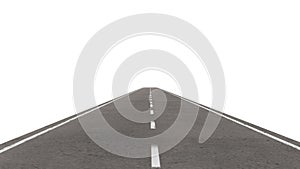 Two-way lane road on a white background,Straight Road to Location Infographic Template
