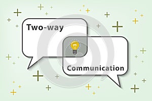 Two ways communication concept (Vector eps10)