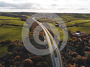 Two ways road in ireland