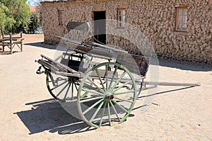 Two-wheeled horse drawn cart