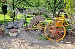 Two-wheeled horse drawn carts