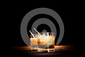 Two white russian cocktails photo