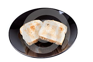 Two whole grain slices of bread