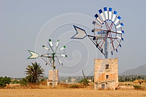 Two windmills