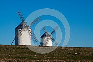 Two windmills