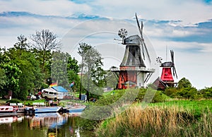 Two windmills in Greetsiel