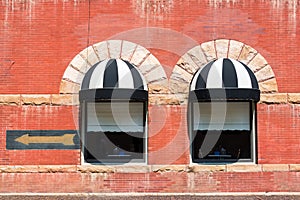 Two Windows in Deadwood, South Dakota