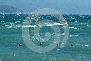 Two windsurfer