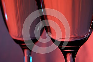 Two wine glasses