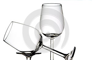 Two wine glasses