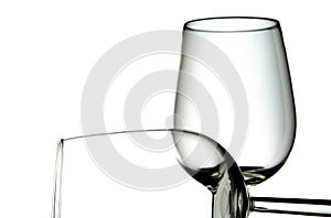 Two wine glasses