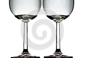 Two wine glasses