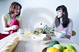 Two Woman at Breakfast