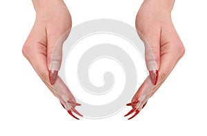 Two woman hands