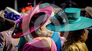 woman in hat at ascot racecourse photo